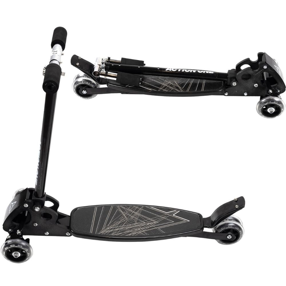 Trotineta cu 4 roti, Action One Rookie, Negru