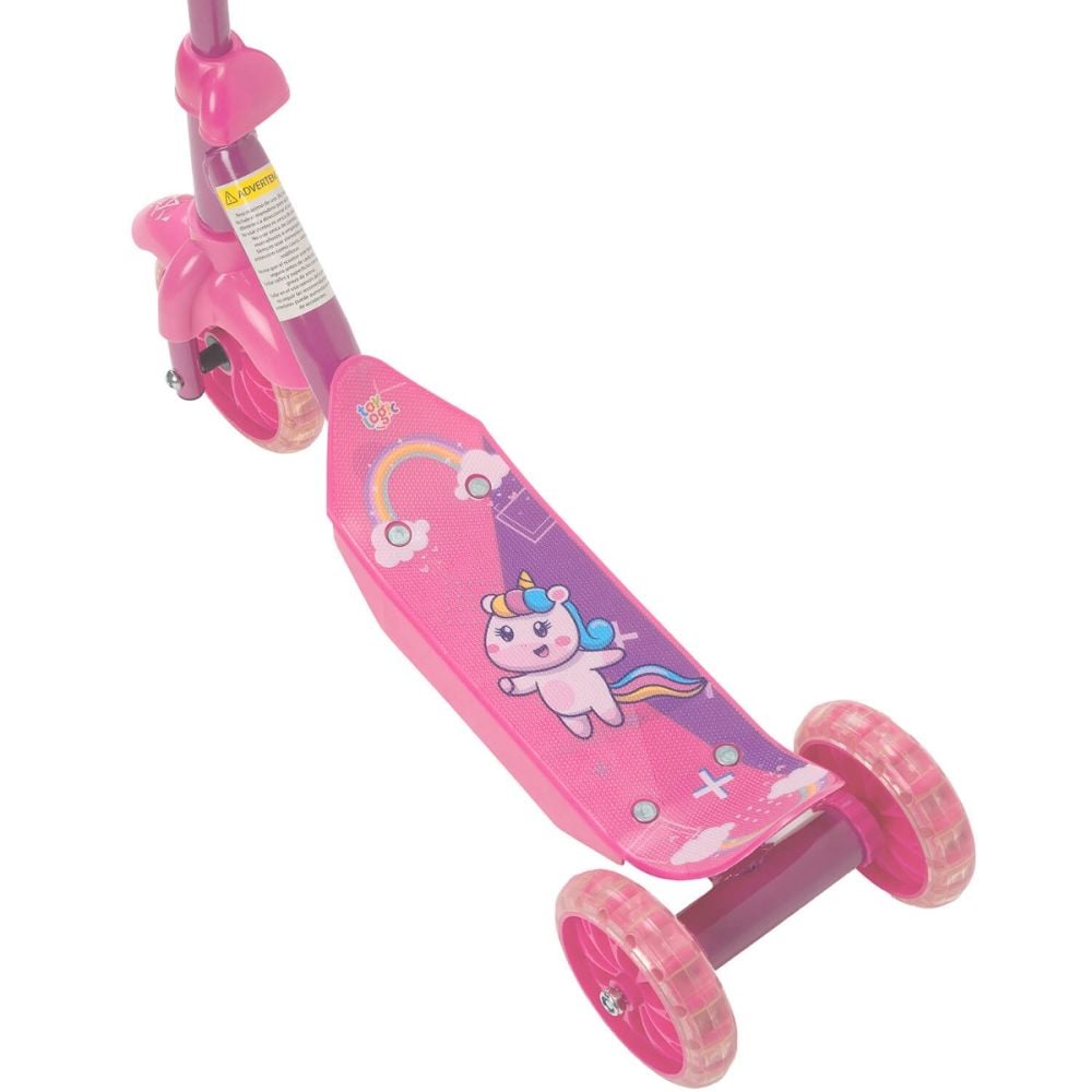 Trotineta de copii, Action One, Little Rainbow Unicorn, Roz