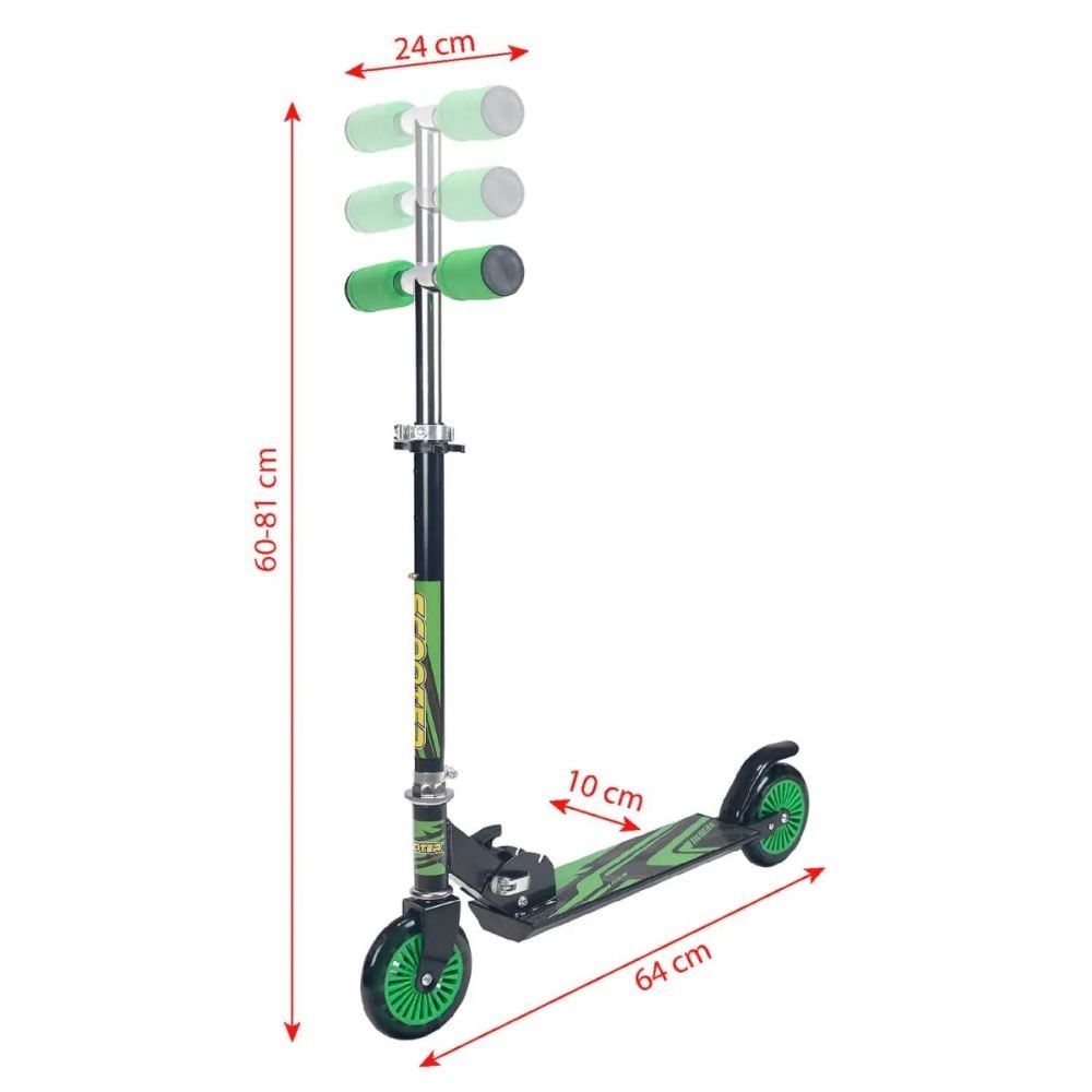 Trotineta pliabila, Action One, Fusion Stripes, Verde