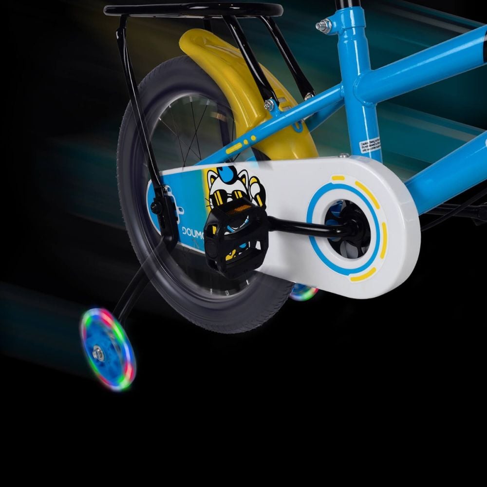 Bicicleta cu roti ajutatoare, Action One Arrow, 16 inch, 5-7 ani, Blue