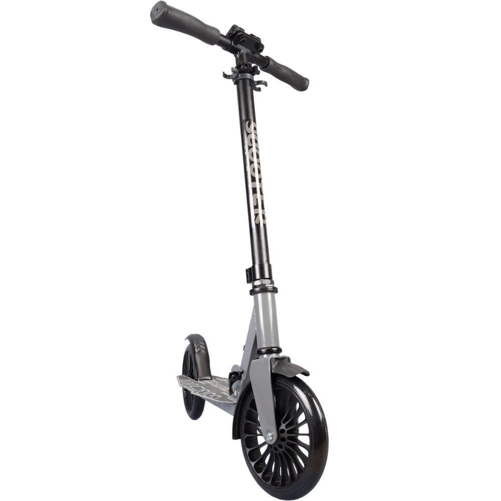 Trotineta Pliabila, Action One, Grand Prix, platforma perforata, roti 200 mm, Negru
