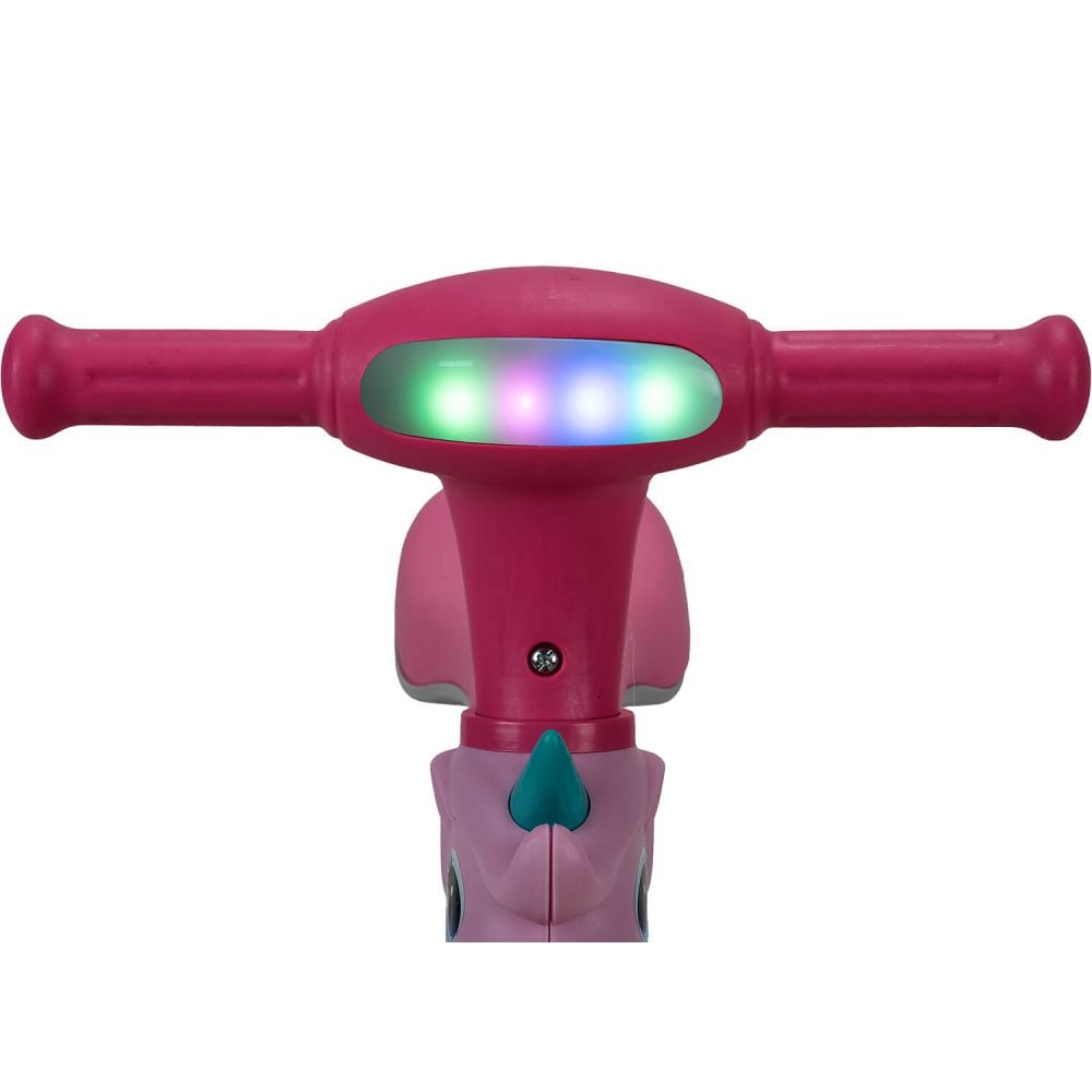 Bicicleta 2 in 1, Action One, cu roti ajutatoare si pedale detasabile, Roz