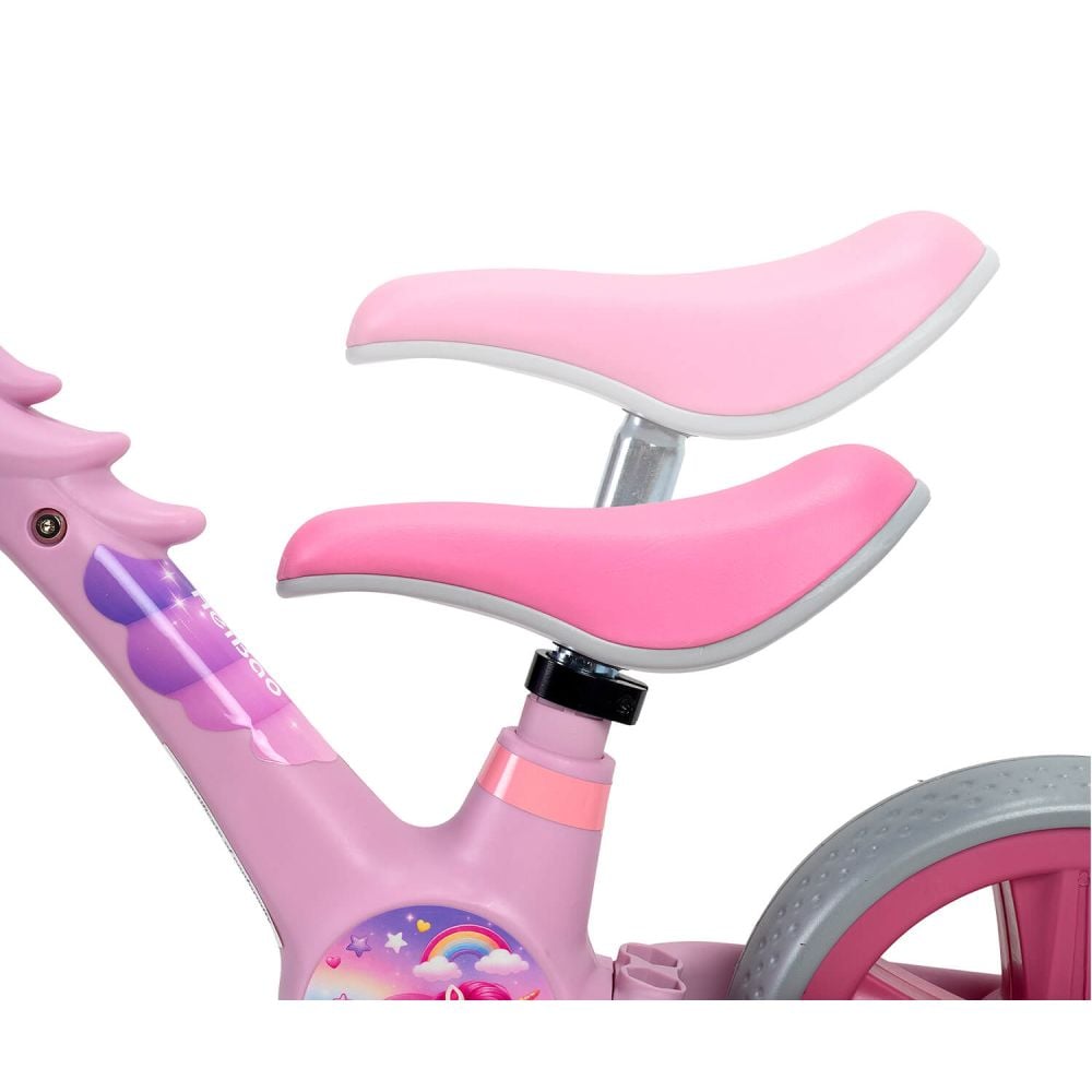 Bicicleta 2 in 1, Action One, cu roti ajutatoare si pedale detasabile, Roz