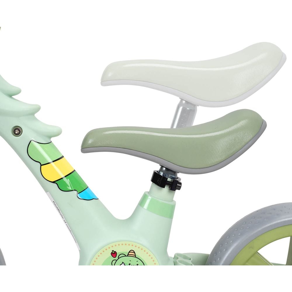 Bicicleta 2 in 1, Action One, cu roti ajutatoare si pedale detasabile, Verde