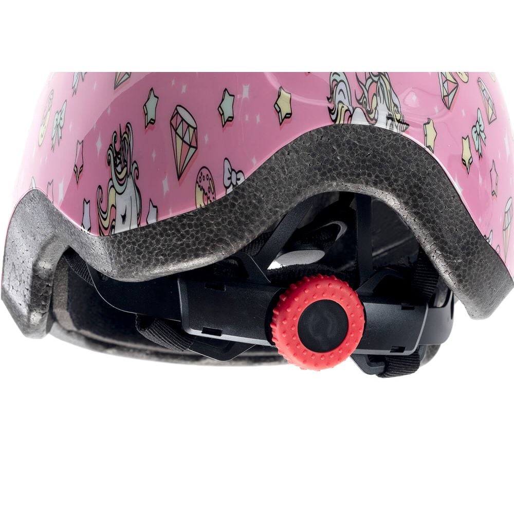 Casca de protectie, Action One, Stars and Unicorns, marime 52-57 cm, Roz