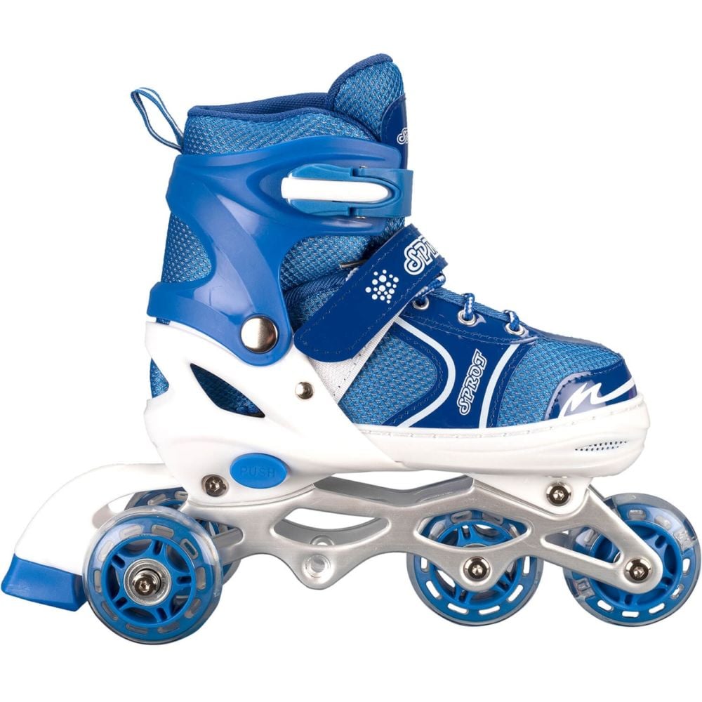 Role reglabile, Action One Start, 2 moduri de dispunere roti, sina aluminiu, M (34-37), Albastru
