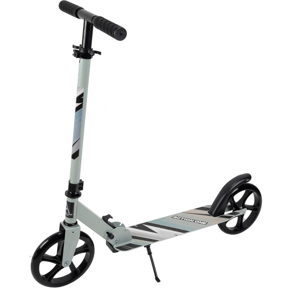 Trotineta pliabila, Action One, Urban Glide, inaltime ajustabila, roti 200 mm, Gri