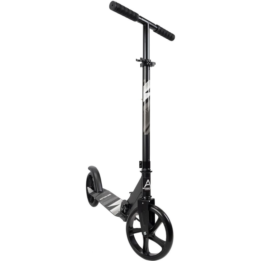 Trotineta pliabila, Action One, Urban Glide, inaltime ajustabila, roti 200 mm, Negru