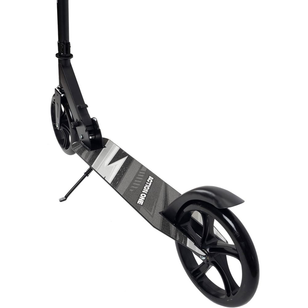 Trotineta pliabila, Action One, Urban Glide, inaltime ajustabila, roti 200 mm, Negru