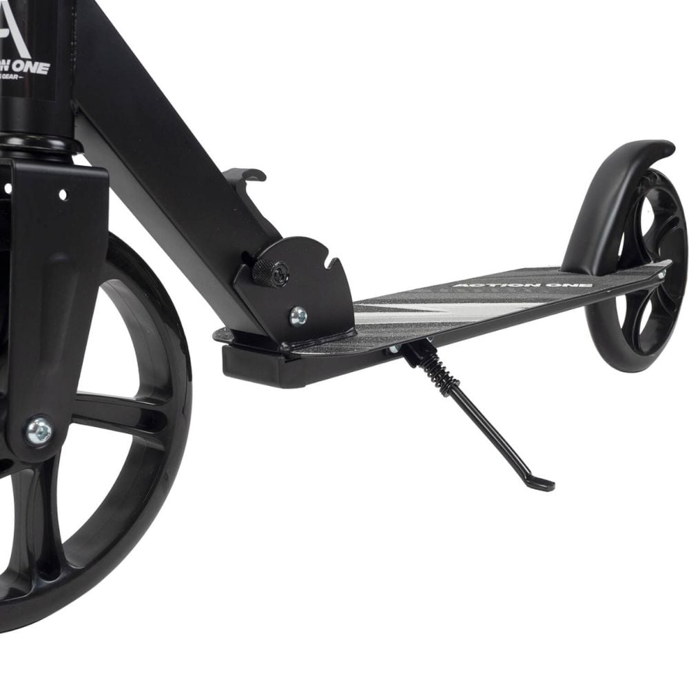 Trotineta pliabila, Action One, Urban Glide, inaltime ajustabila, roti 200 mm, Negru