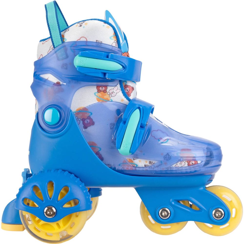 Role reglabile, Action One, incepatori, roti luminoase, S(31-34), Blue