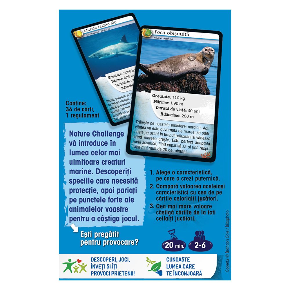 Joc educativ, Bioviva, Nature Challenge: Animale marine