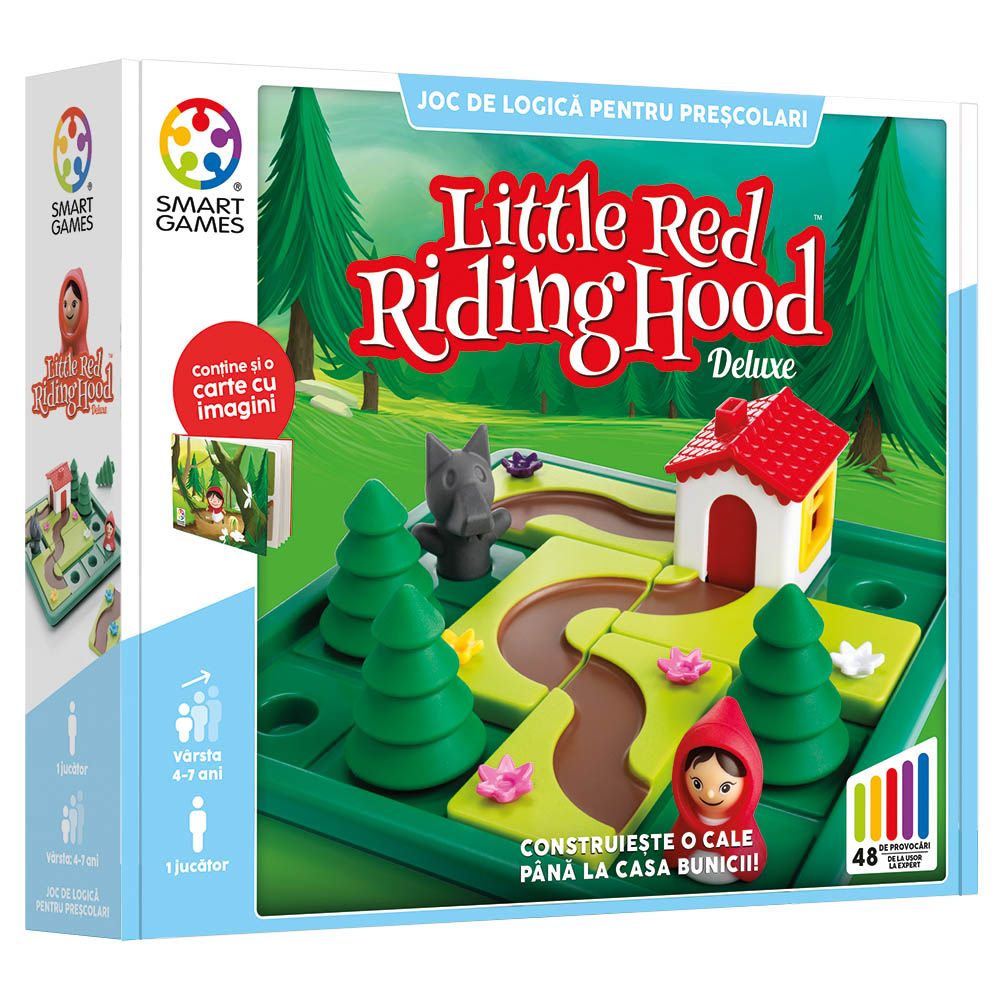 Joc de logica cu 48 de provocari, Smart Games, Little Red Riding Hood Deluxe