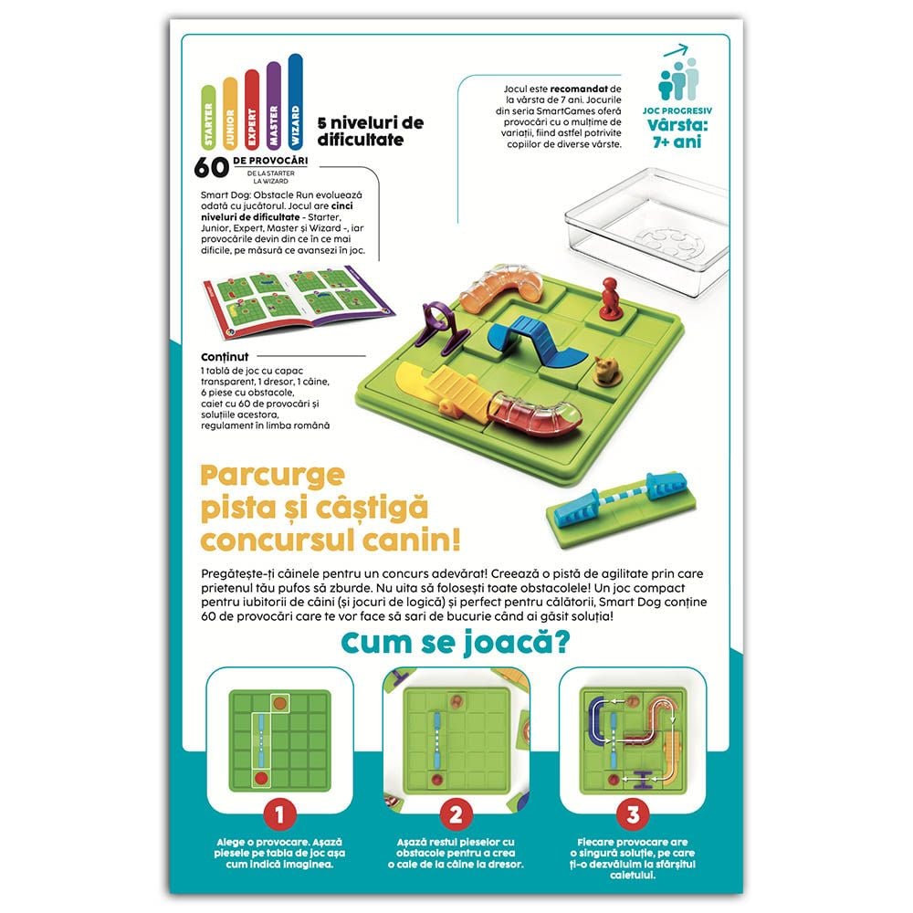 Joc de logica cu 60 de provocari, Smart Games, Smart Dog