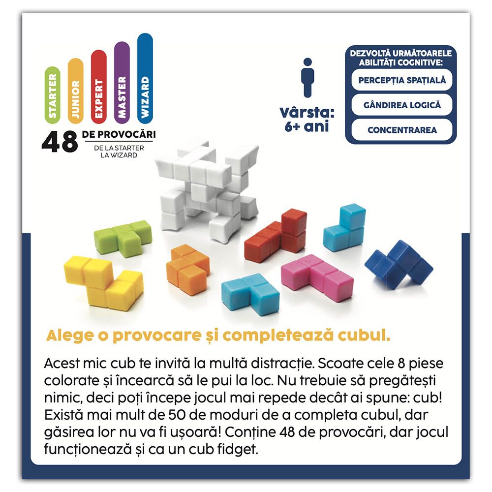 Joc de logica cu 48 de provocari, Smart Games, Plug and Play Puzzler