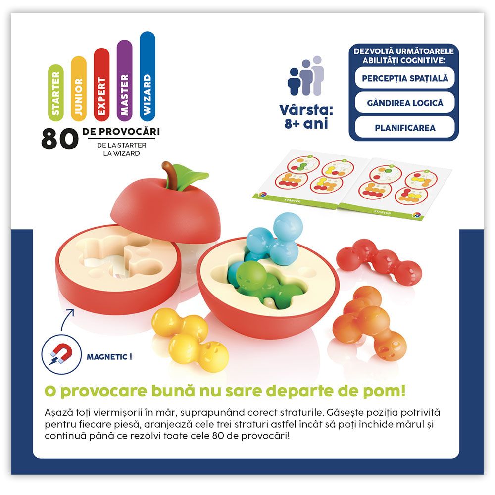 Joc de logica cu 80 de provocari, Smart Games, Apple Puzzler