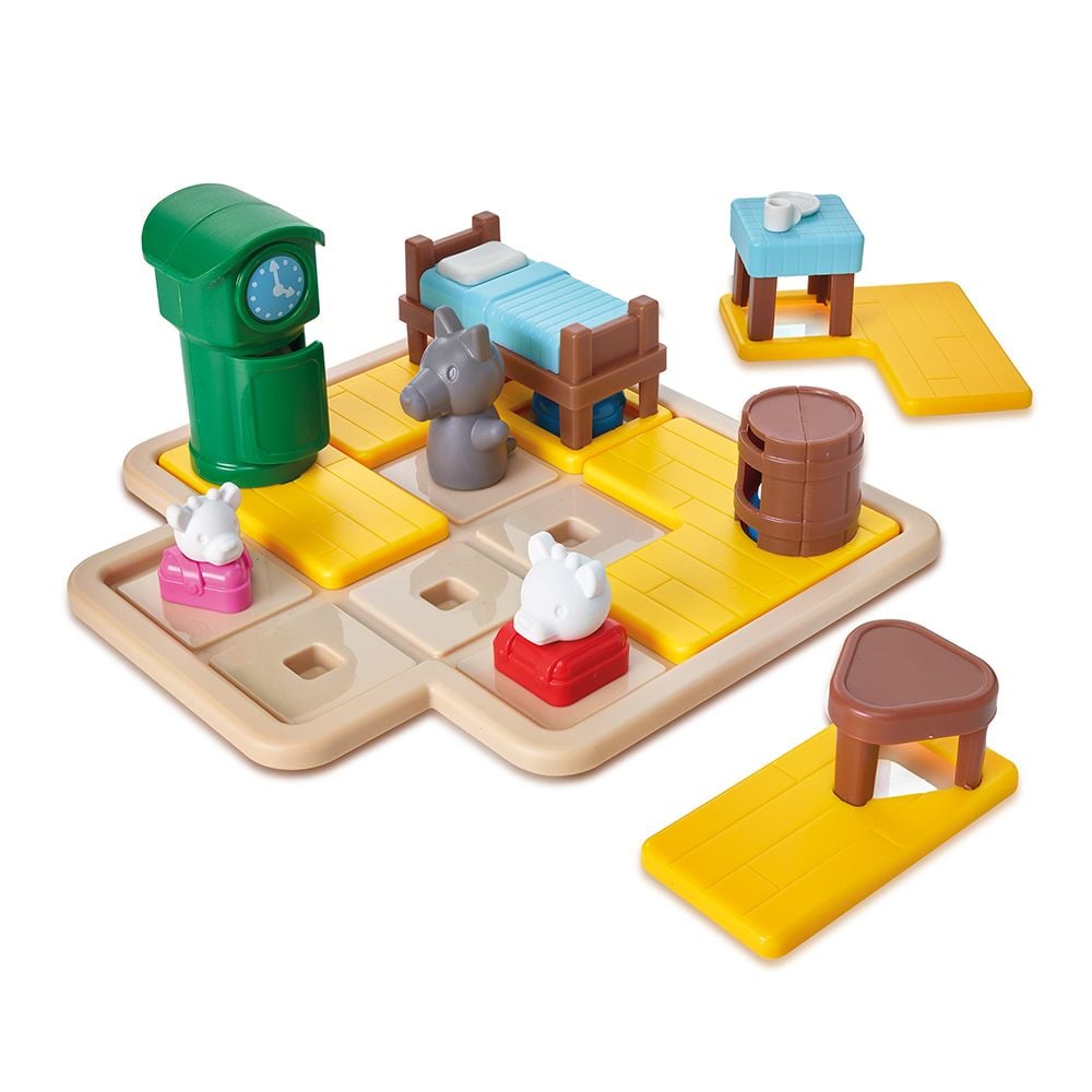 Joc de logica cu 48 de provocari, Smart Games, The wolf and the 7 goats, Deluxe