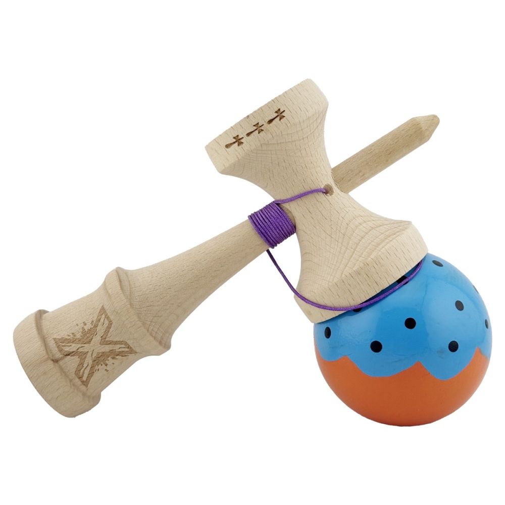 Jucarie de indemanare din lemn, Kendama X, Flippy, Big Cups V2