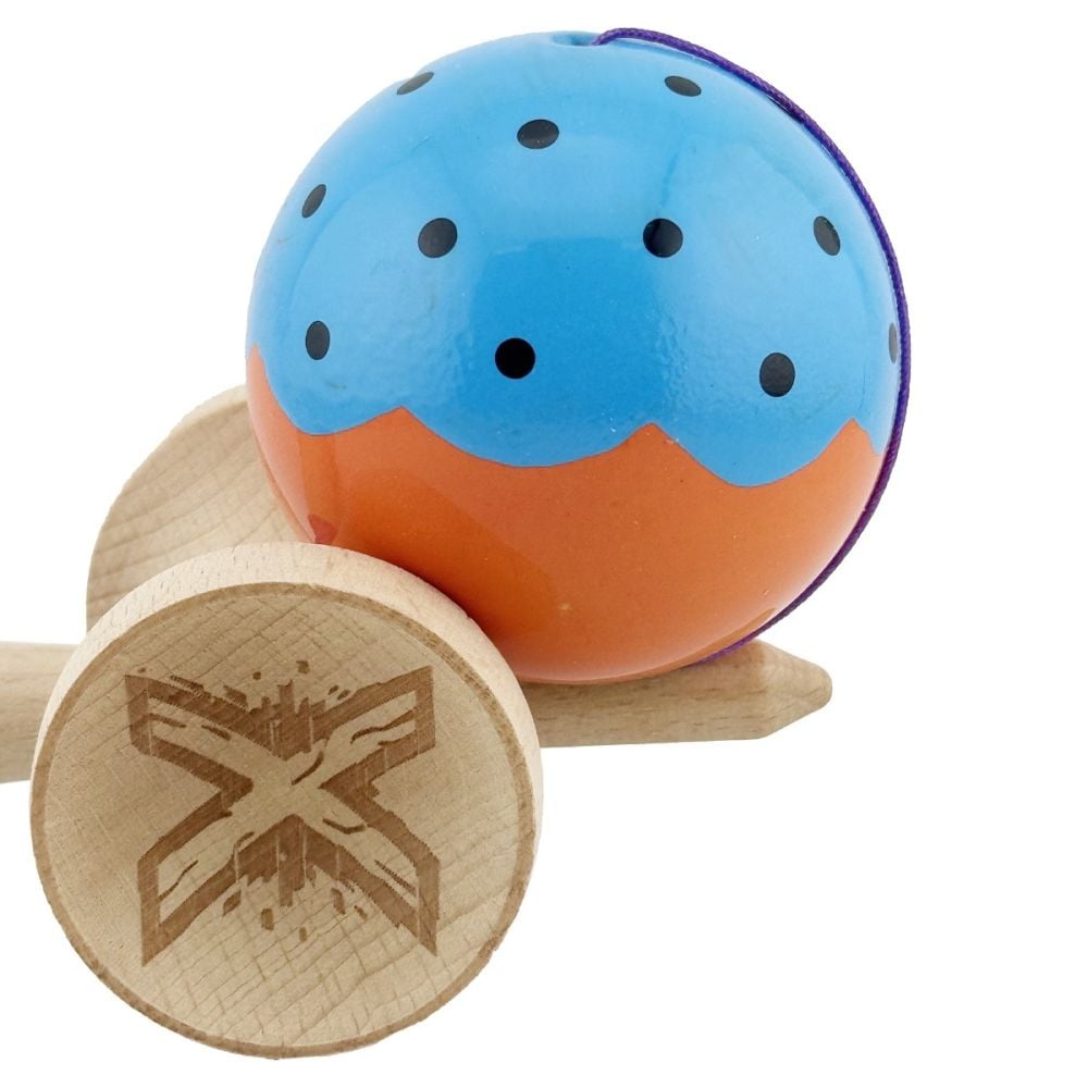 Jucarie de indemanare din lemn, Kendama X, Flippy, Big Cups V2