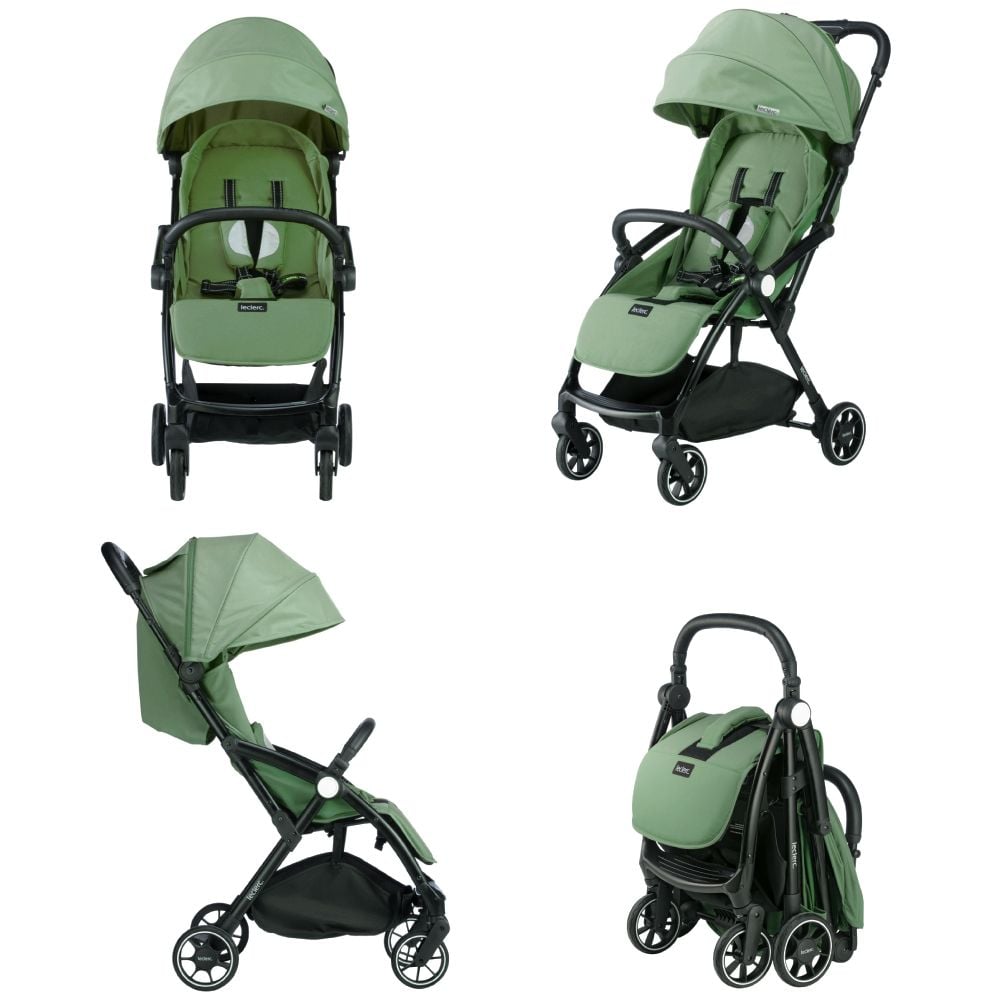 Carucior Leclerc, Magic Fold Plus 2 in 1, Green