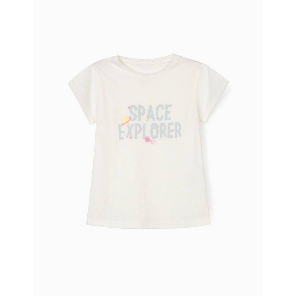 Set tricouri cu maneca scurta si imprimeu Zippy Space Explorer