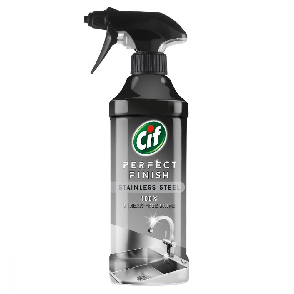 Spray curatare suprafete Cif Inox, 435 ml