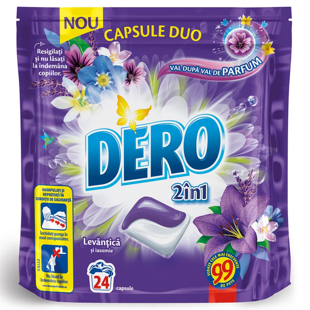 Detergent Duo Caps Levantica si Iasomnie, 24 capsule