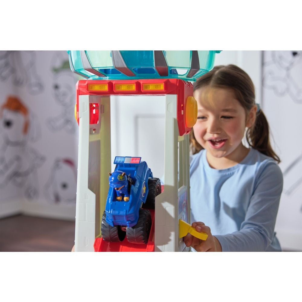 Set de joaca turn cu pista, Paw Patrol, Super Loop Tower HQ, 6069672