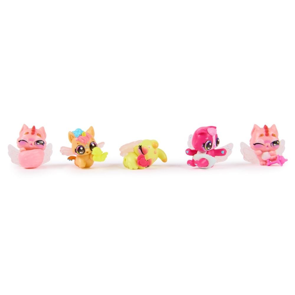 Set 5 figurine surpriza in cofrag, Hatchimals, Rainbow Splash, 6069777