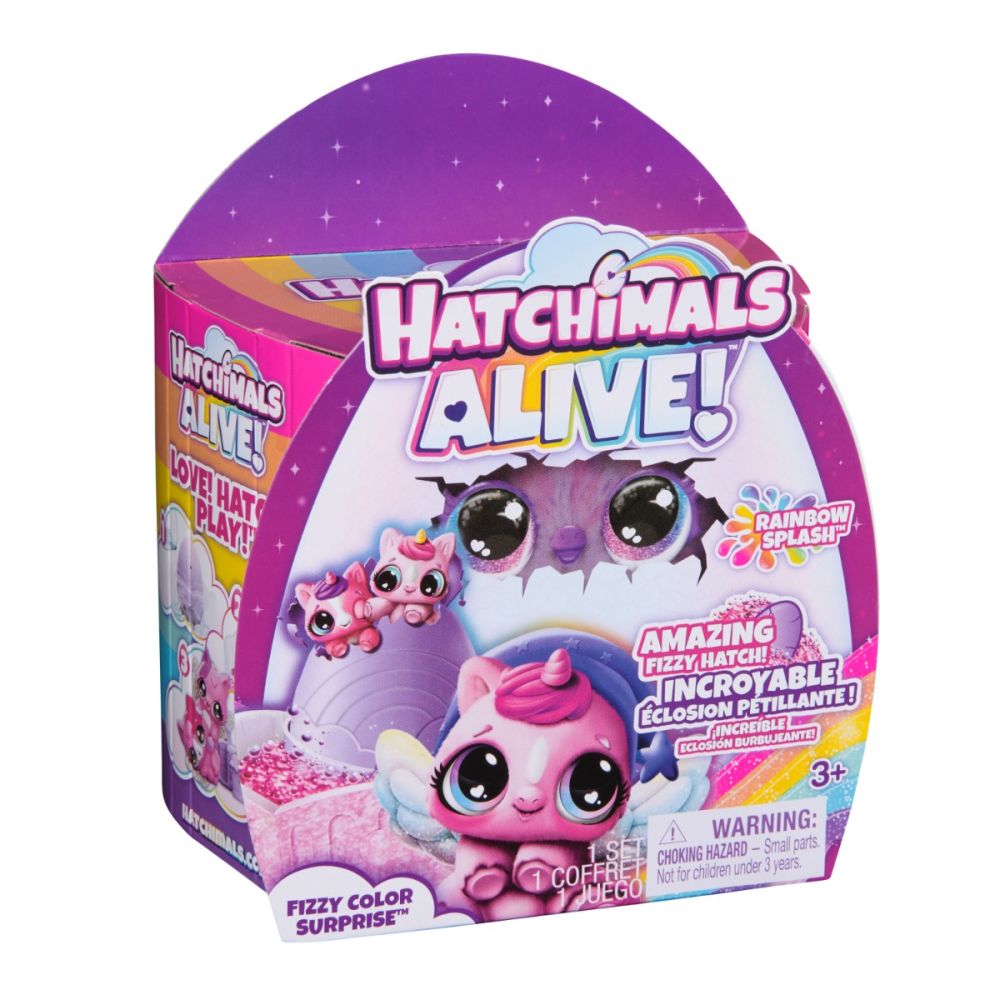 Set figurine surpriza in ou, Hatchimals, Fizzy Color Surprise, 6069778