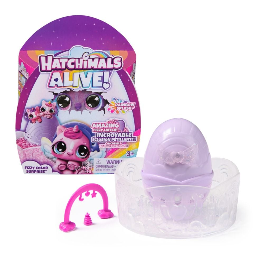 Set figurine surpriza in ou, Hatchimals, Fizzy Color Surprise, 6069778