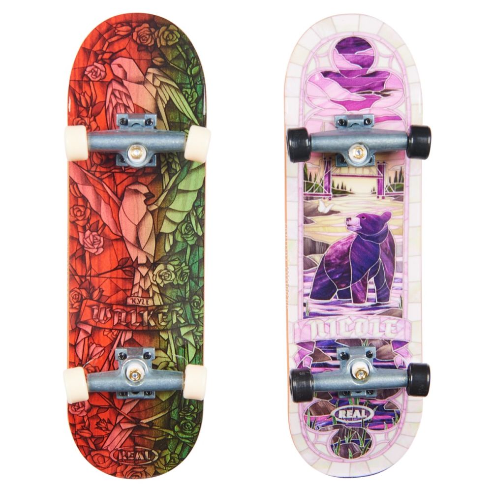 Set 2 mini placi de skateboard, Tech Deck, Real B, 20148085
