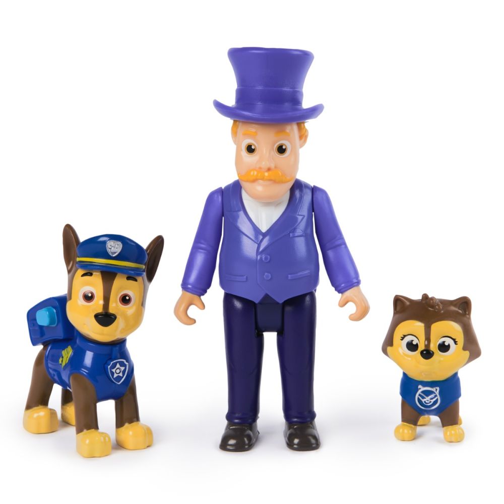 Set figurina si 2 animalute, Paw Patrol, Chase si Humdinger, 20148170