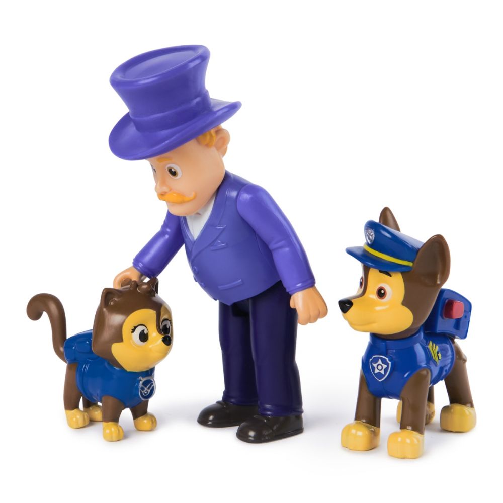 Set figurina si 2 animalute, Paw Patrol, Chase si Humdinger, 20148170