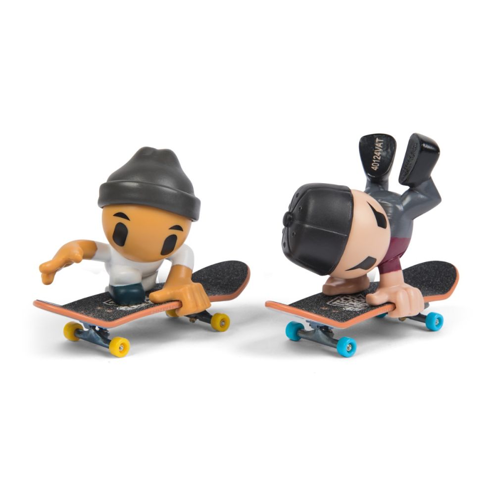 Set 2 mini placi de skateboard cu 2 figurine, Tech Deck, SK8 Crew, 20148777