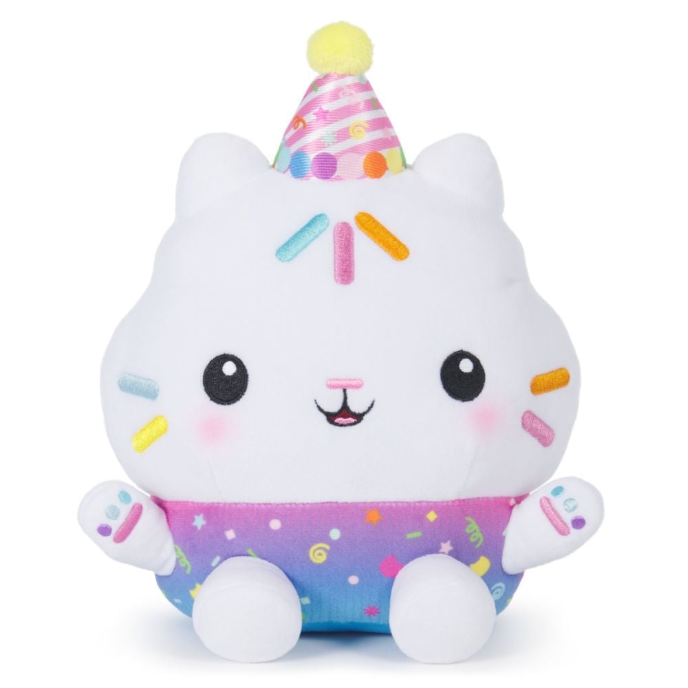 Jucarie de plus interactiva, Gabbys Dollhouse, Sprinkle Party Cakey, 25 cm, 6071152
