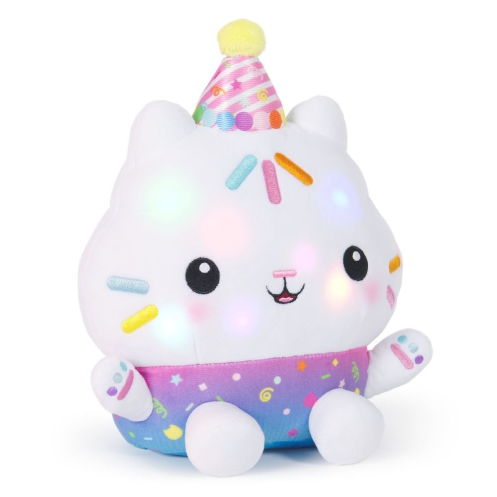 Jucarie de plus interactiva, Gabbys Dollhouse, Sprinkle Party Cakey, 25 cm, 6071152