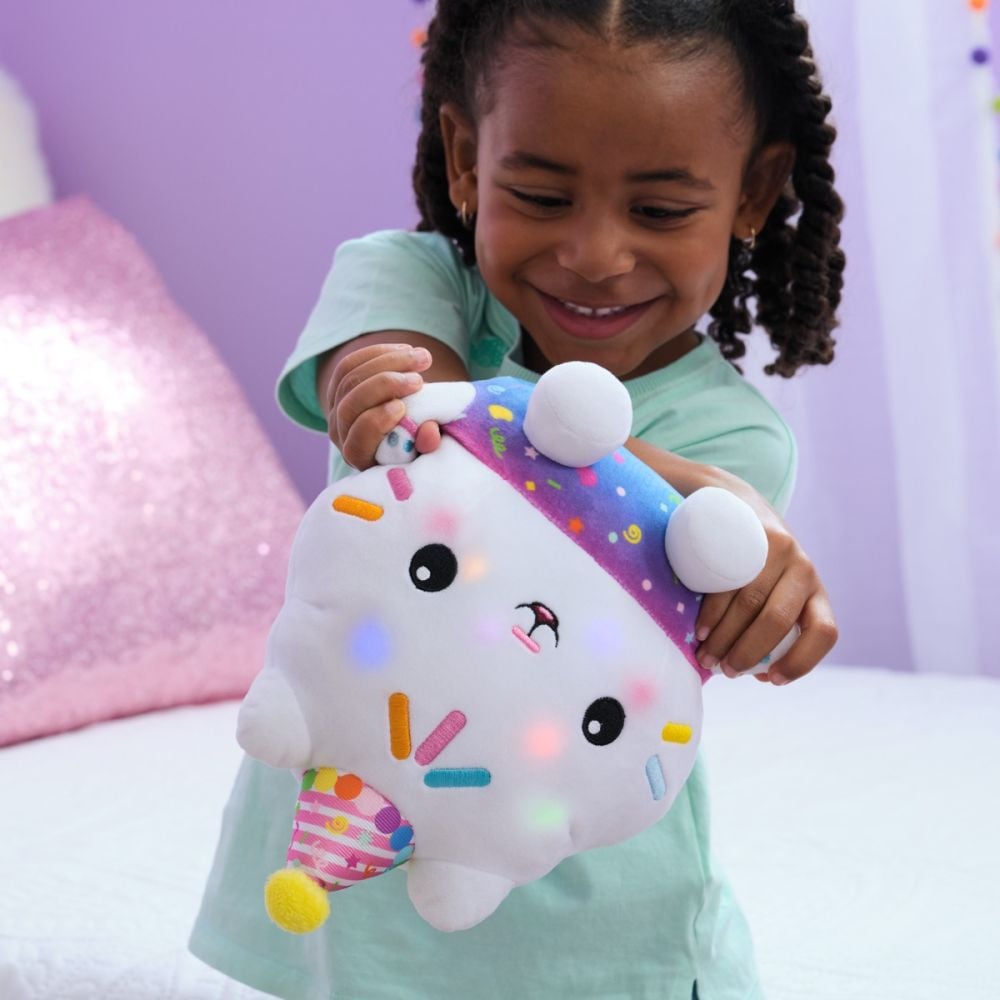 Jucarie de plus interactiva, Gabbys Dollhouse, Sprinkle Party Cakey, 25 cm, 6071152