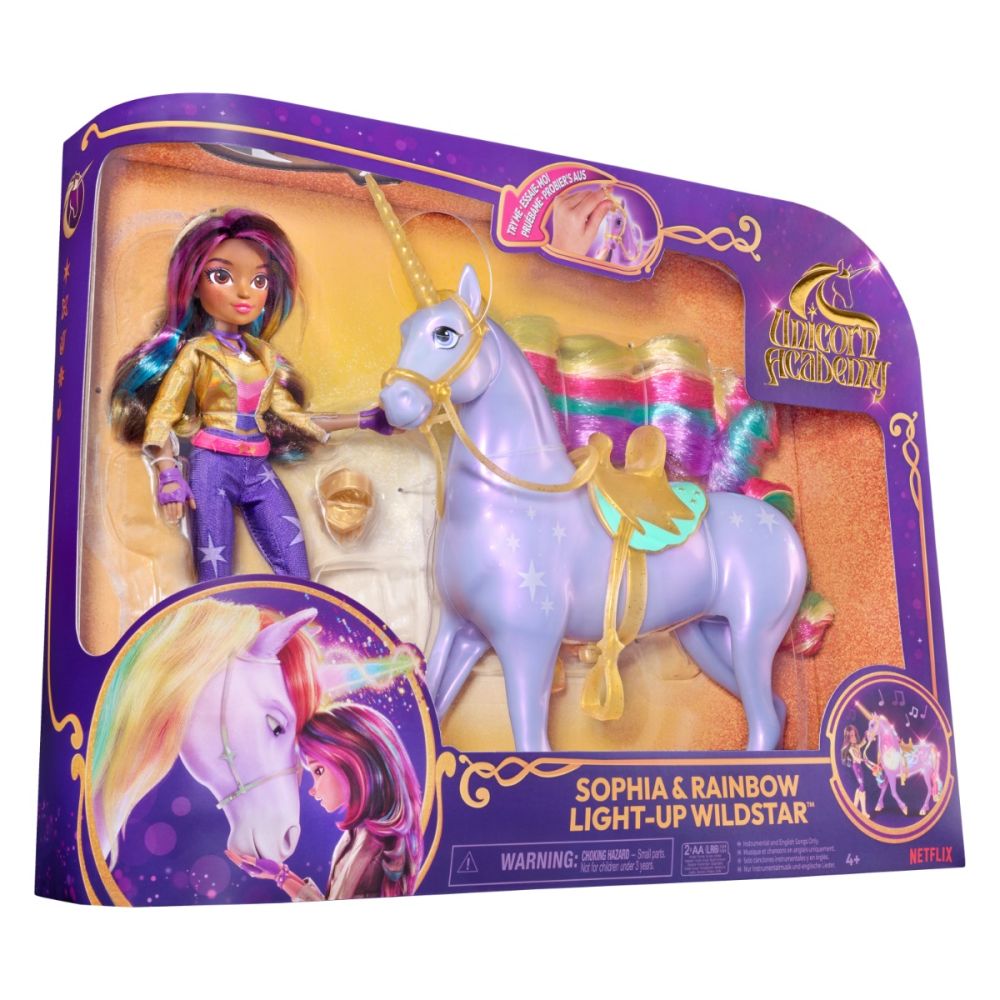 Set unicorn Rainbow si papusa Sophia, Unicorn Academy, 6071553
