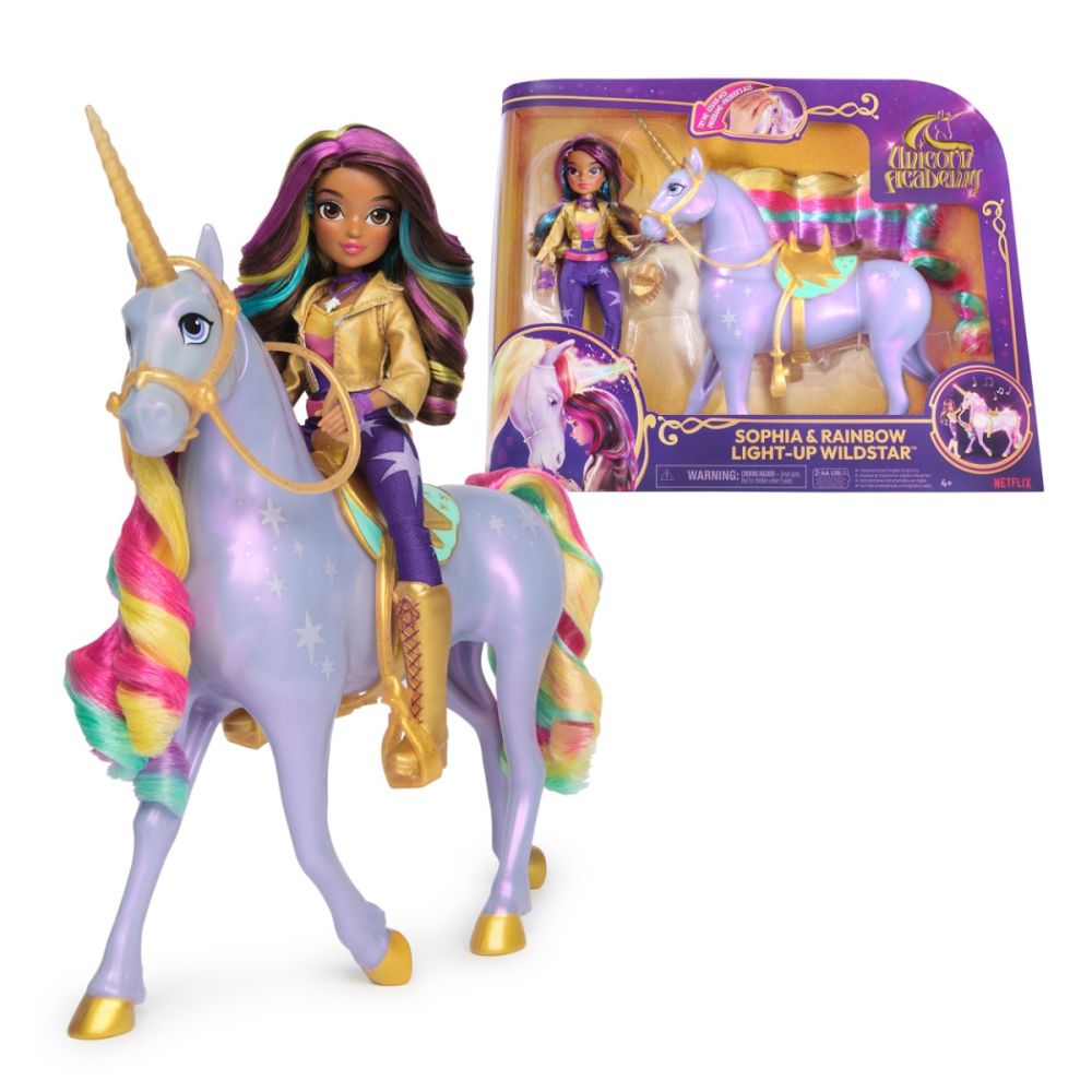 Set unicorn Rainbow si papusa Sophia, Unicorn Academy, 6071553