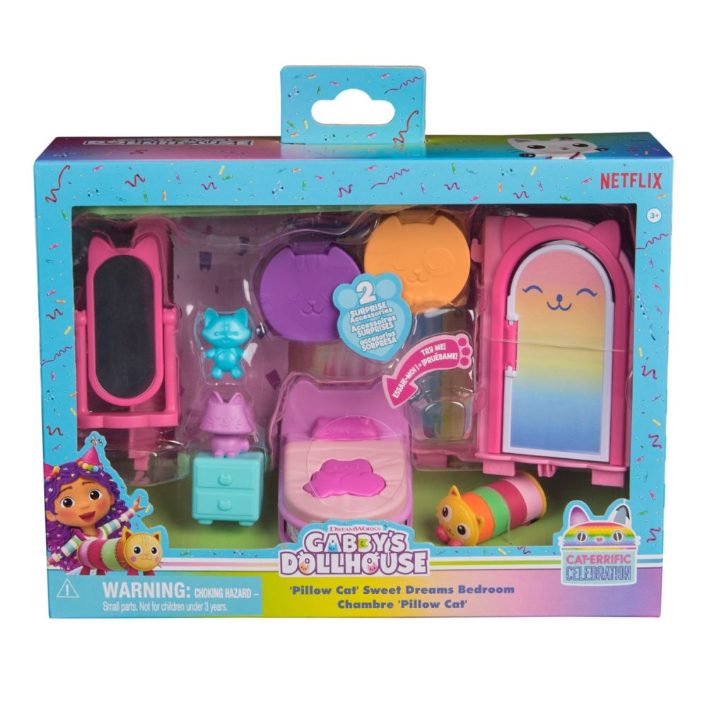 Set de joaca Gabbys Dollhouse, Pillow Cat Sweet Dreams Bedroom, 20150211