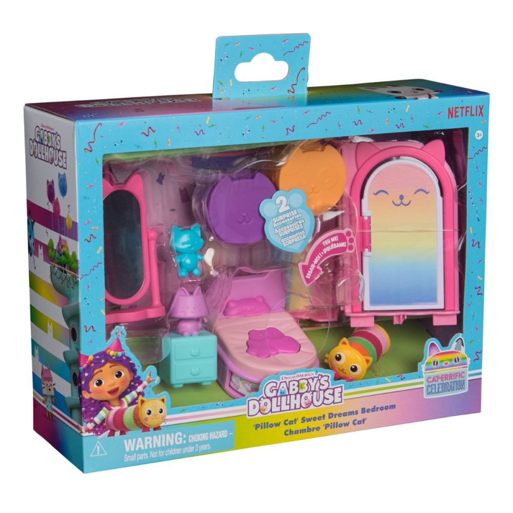 Set de joaca Gabbys Dollhouse, Pillow Cat Sweet Dreams Bedroom, 20150211