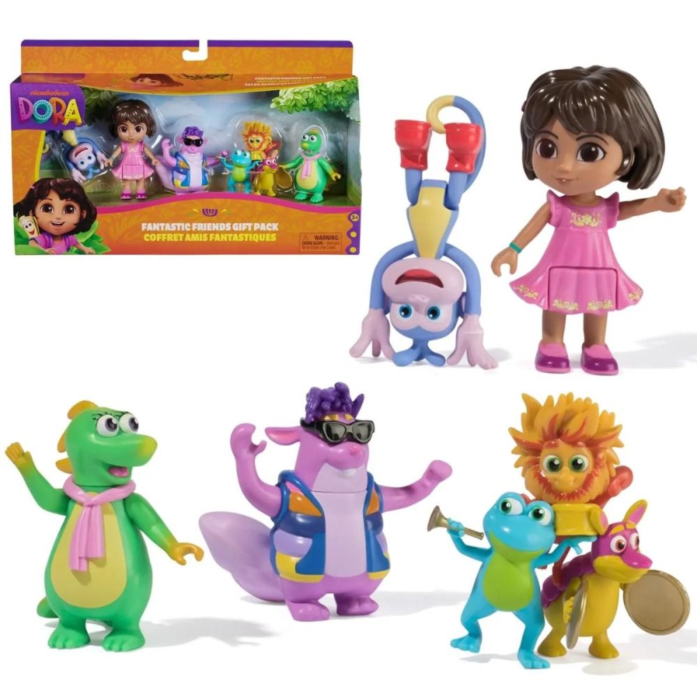 Set 7 figurine Dora Exploratoarea, Fantastic Friends, 6073738