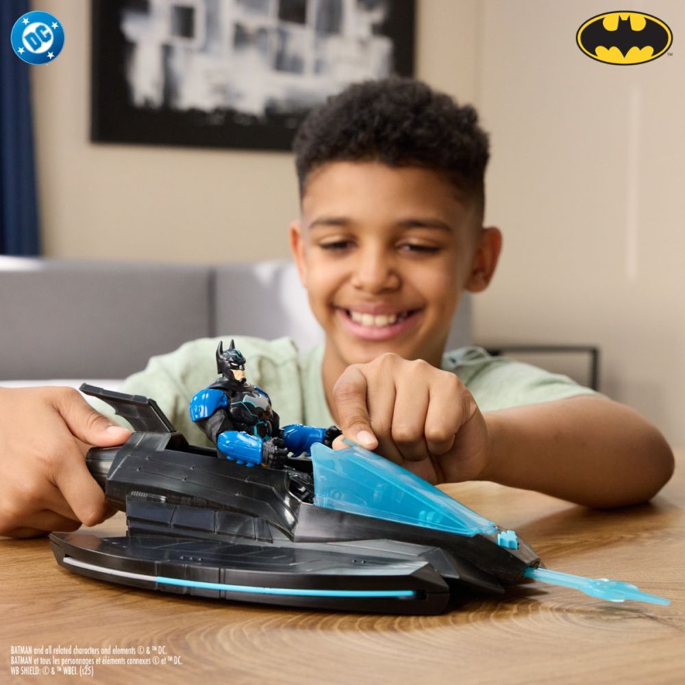 Figurina cu vehicul Batman, Ninja Strike, Katana Blade Batwing, 6074110