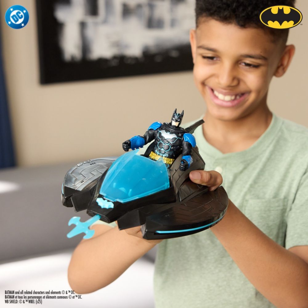 Figurina cu vehicul Batman, Ninja Strike, Katana Blade Batwing, 6074110