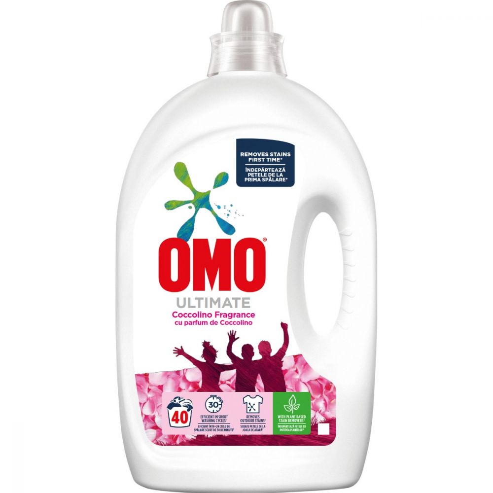 Detergent lichid Omo Ultimate Coccolino, 40 spalari, 2 L