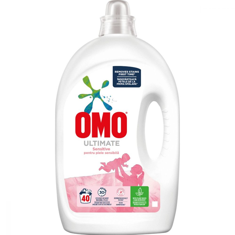 Detergent lichid Omo Ultimate Sensitive, 40 spalari, 2 L