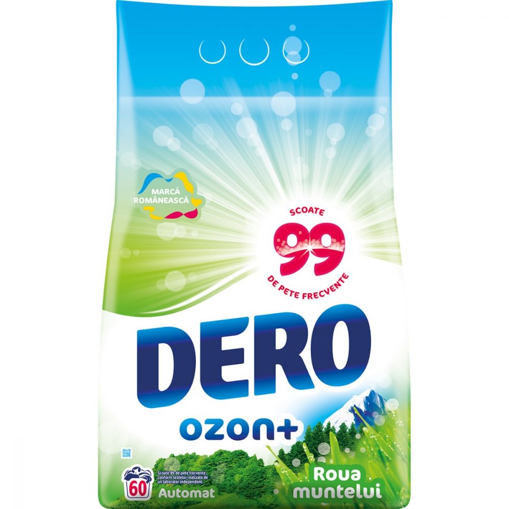 Detergent automat Dero Ozon+ Roua Muntelui, 60 spalari, 6 kg
