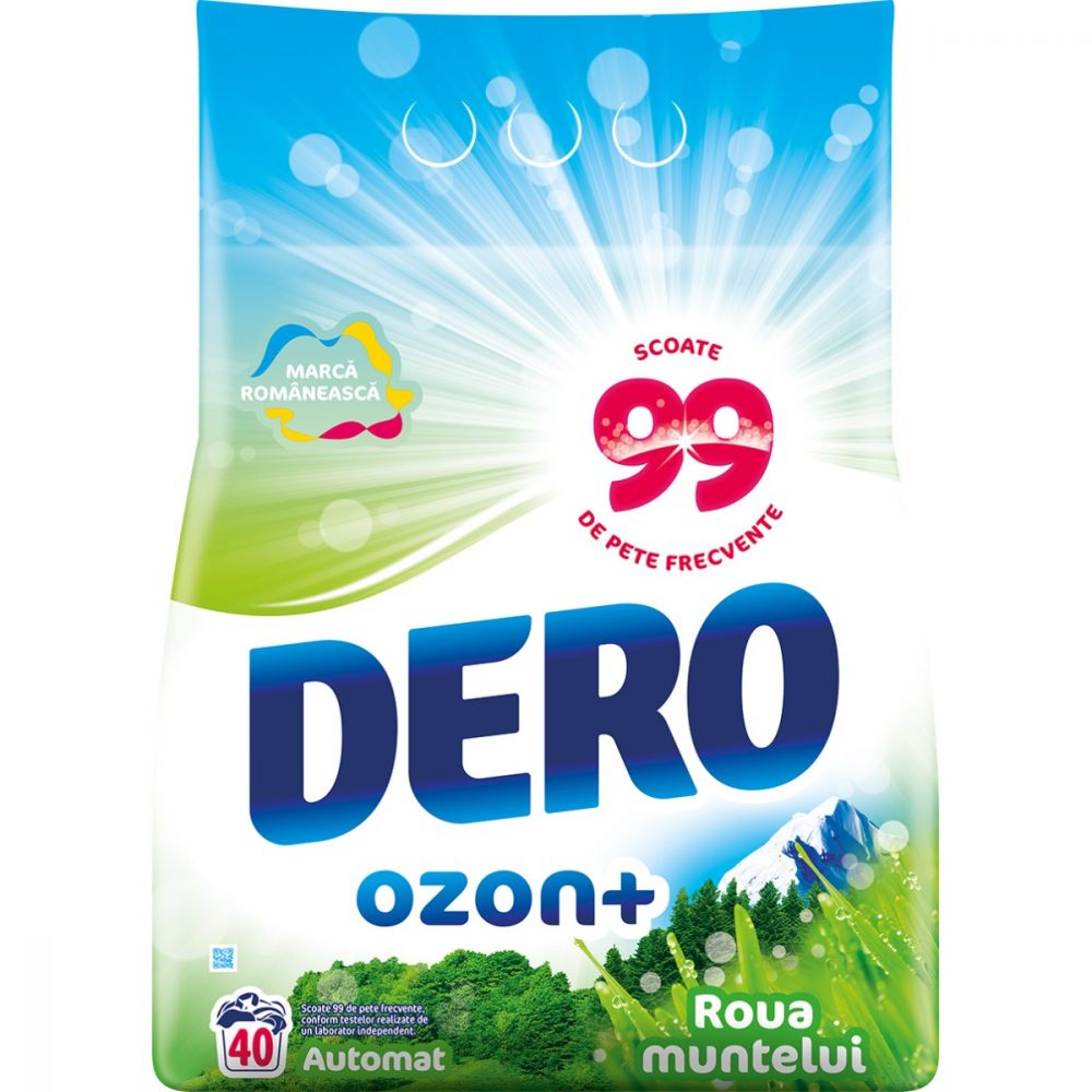 Detergent automat Dero Ozon+ Roua Muntelui, 40 spalari, 4 kg