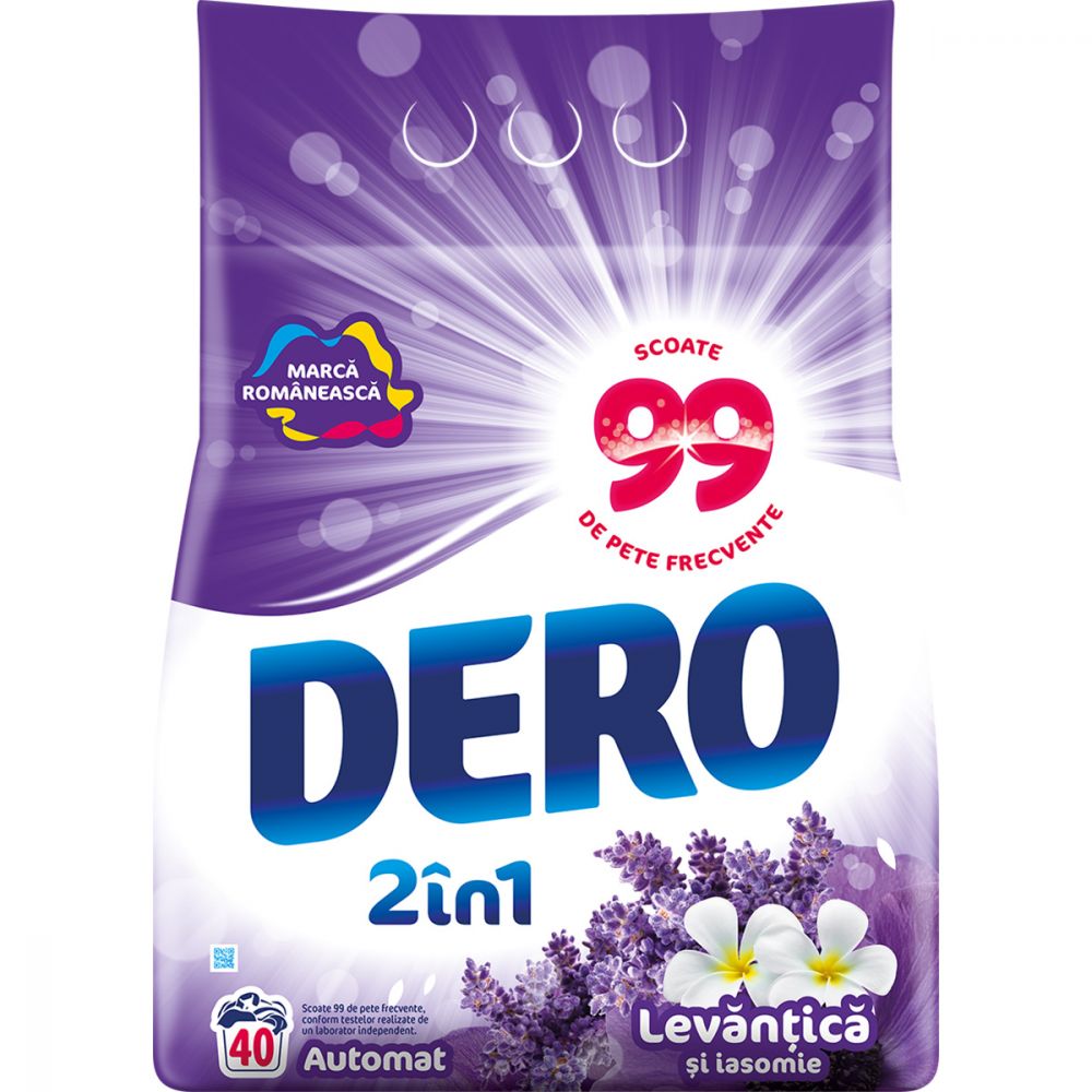 Detergent automat Dero 2 in 1 Levantica, 40 spalari, 4 kg